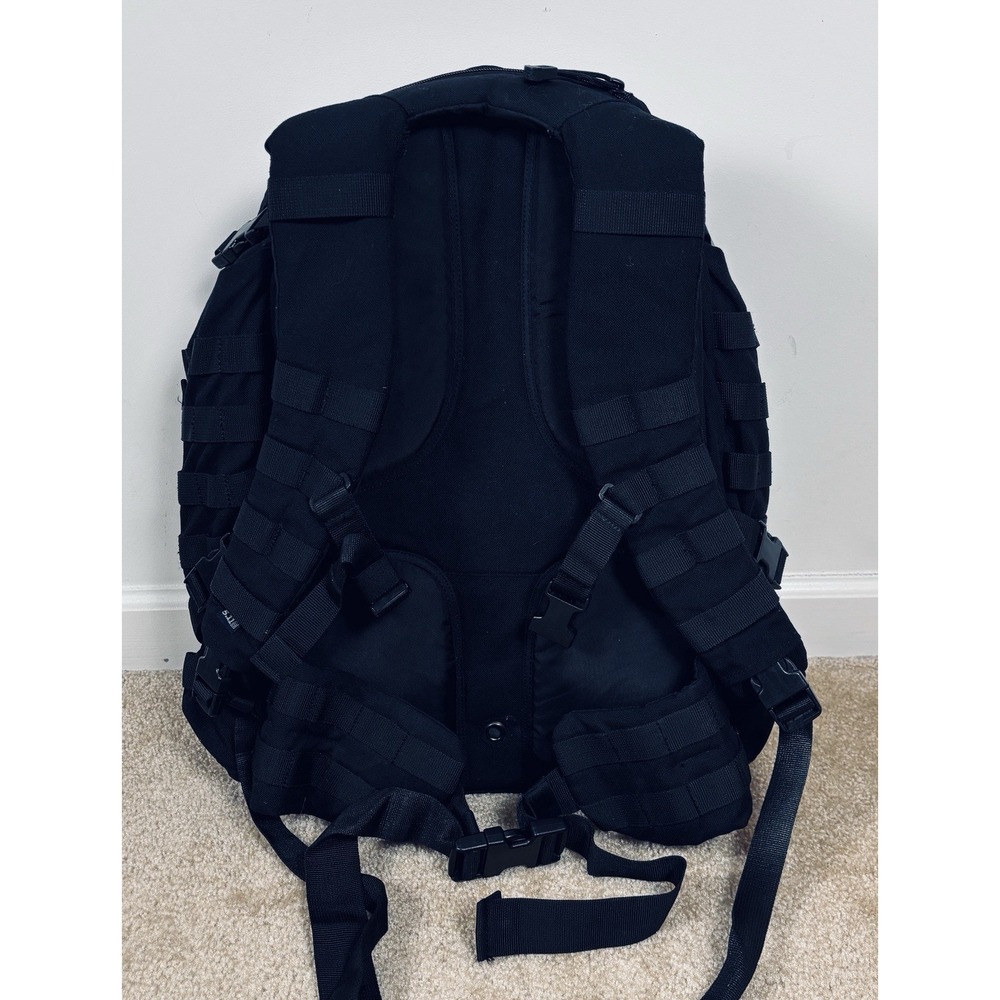 5.11 Tactical Rush 72 2.0 Black Nylon 55L MOLLE Backpack 72hr Pack - Picture 2 of 16